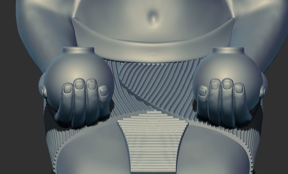 Kneeling Statue of Queen Hatshepsut 3d printable model 3D print model_6