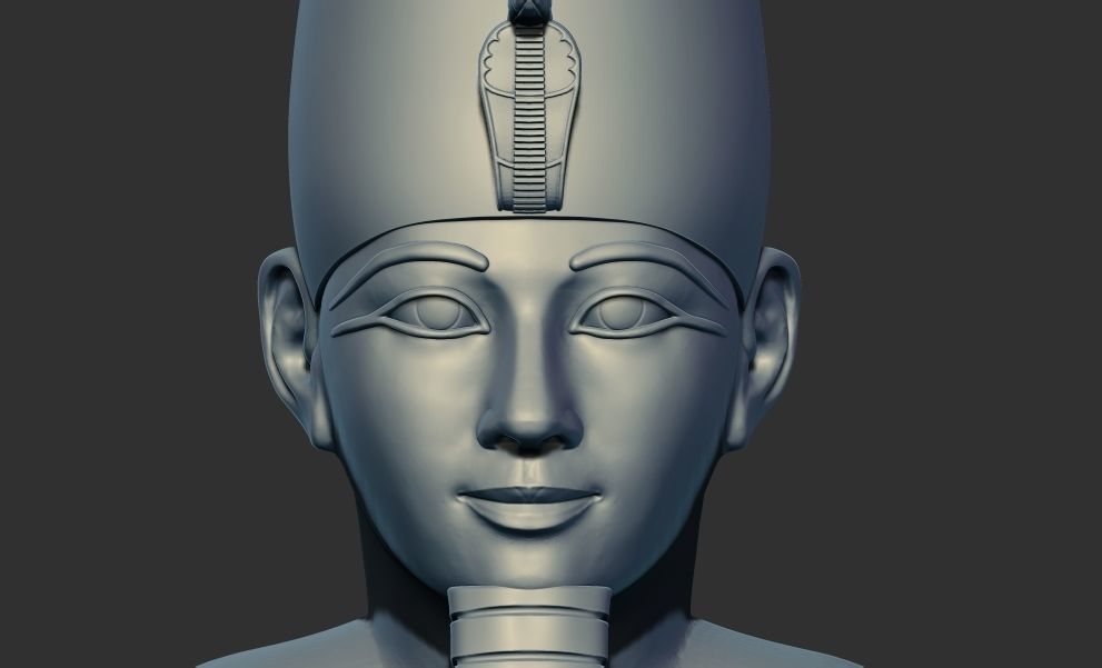Kneeling Statue of Queen Hatshepsut 3d printable model 3D print model_5