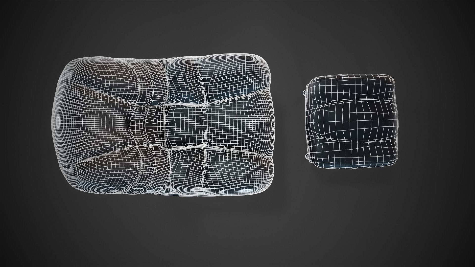 Swivel Chair Low-poly 3D model_8