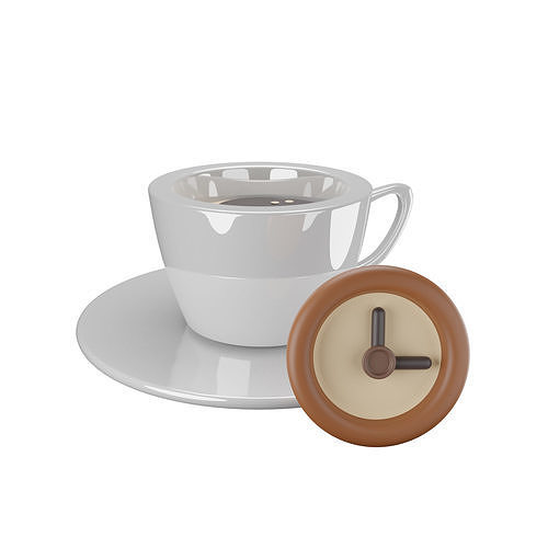 COFFEE TIME Low-poly 3D model