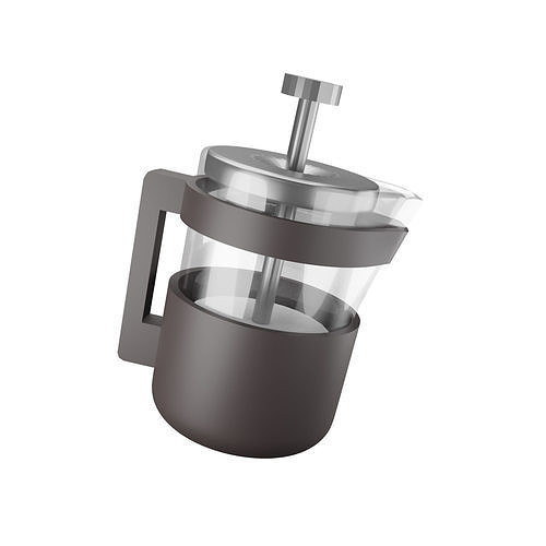 FRENCH PRESS Low-poly 3D model