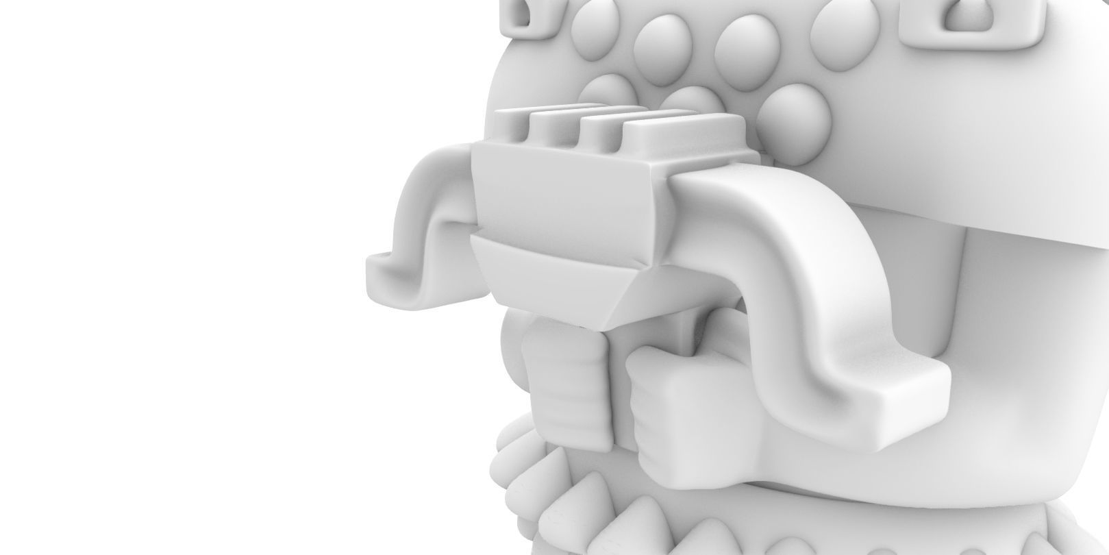 aztec statue 3D print model_4