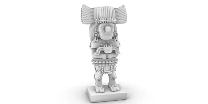 aztec statue  3D print model