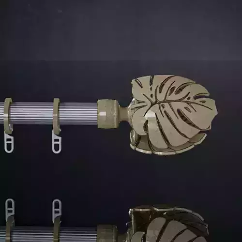 Finial for curtain rods