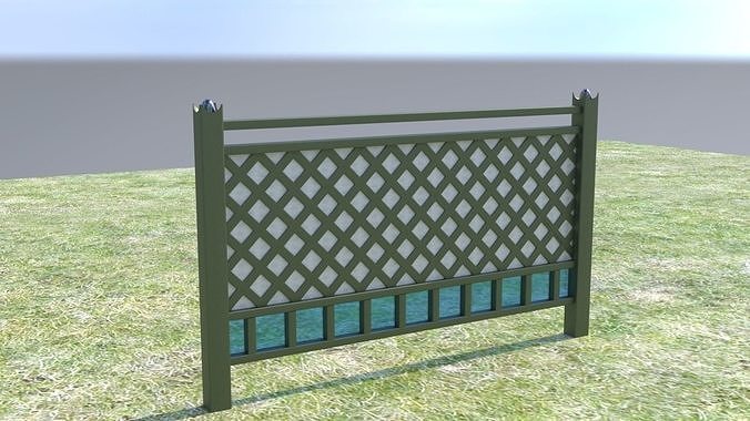 fence for outside Free 3D model