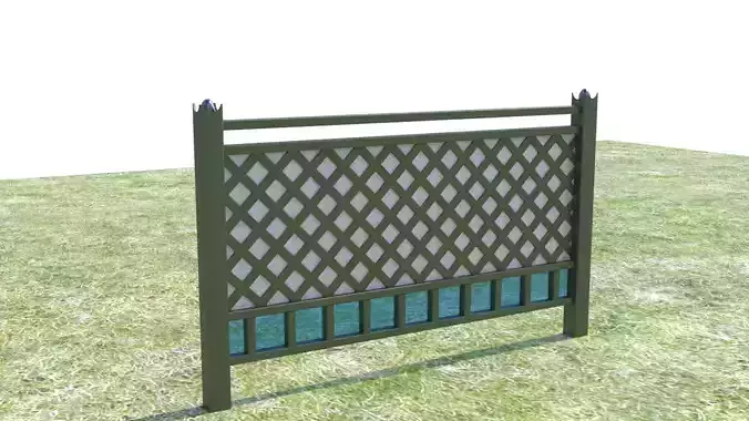 fence for outside Free 3D model