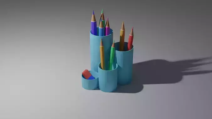 Simple pencil pot