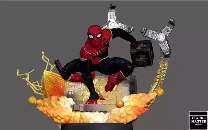 SPIDERMAN NO WAY HOME INTEGRATED SUIT POSE MCU MARVEL