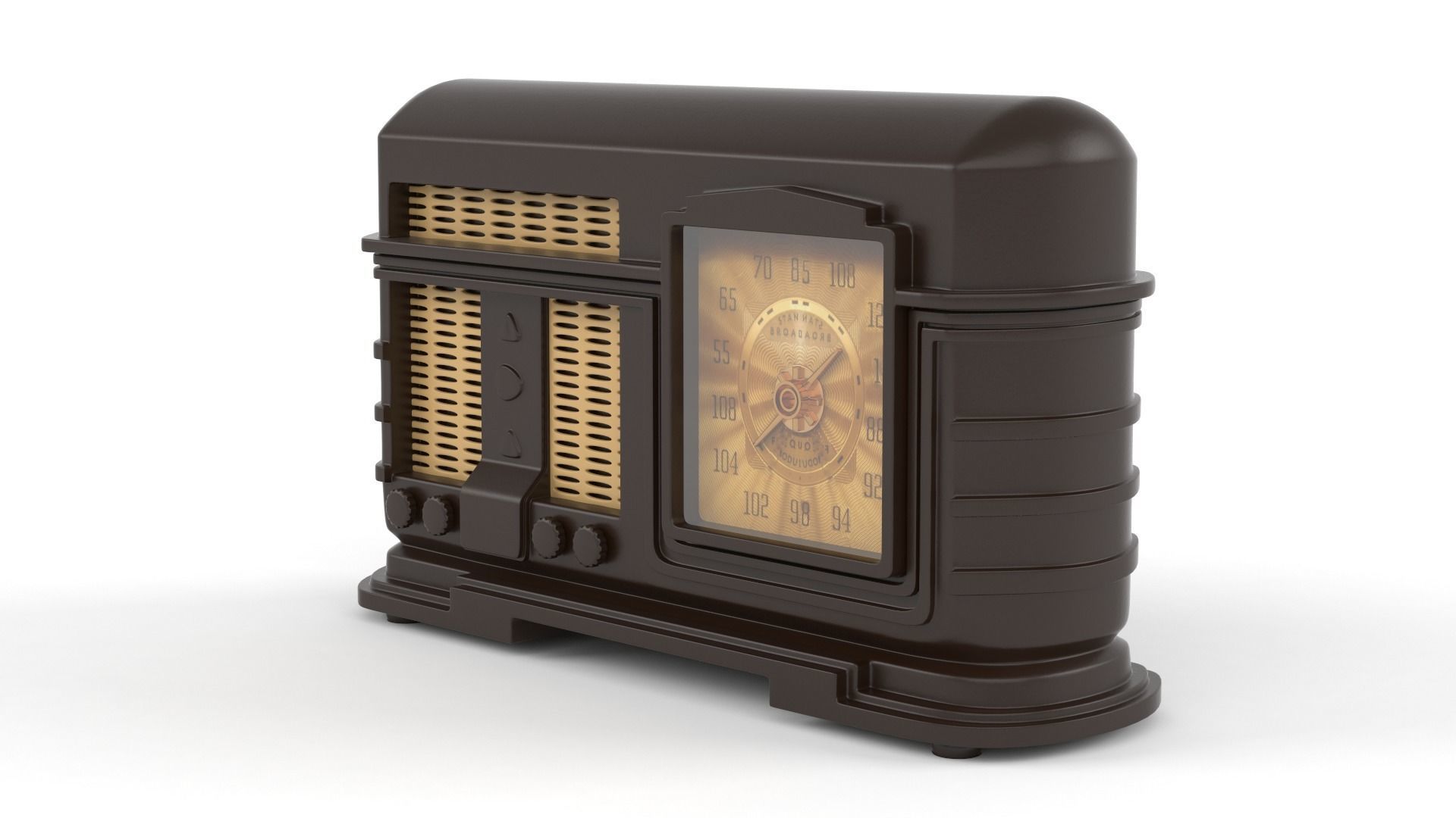 Old Radio 3D model_2