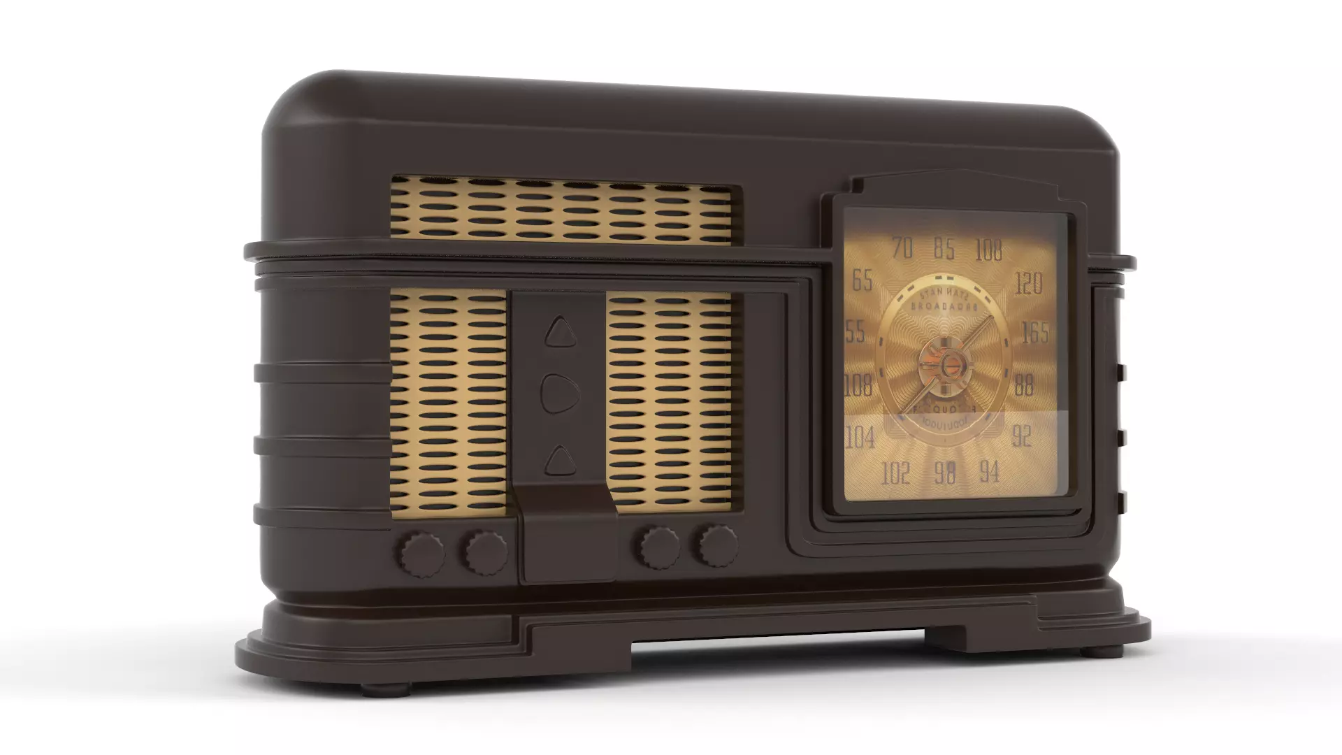 Old Radio 3D model_0