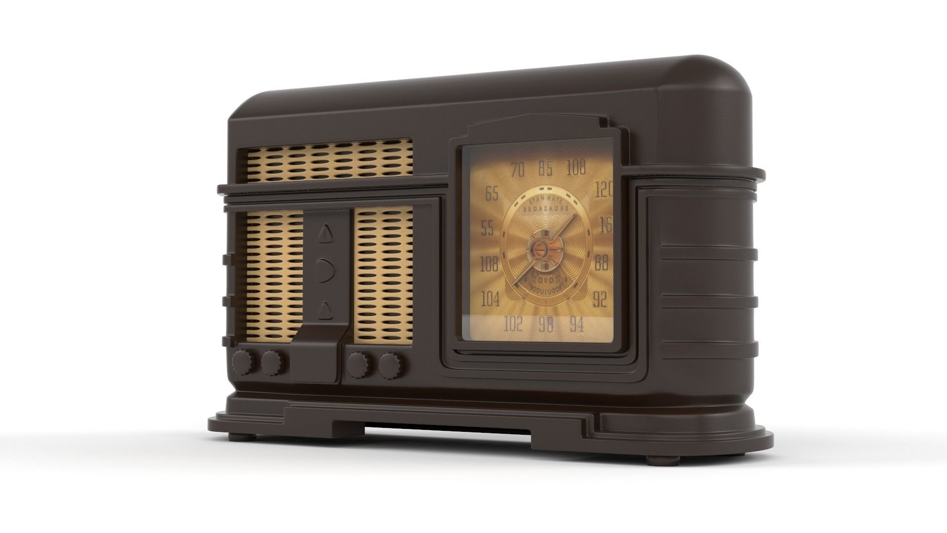 Old Radio 3D model_6