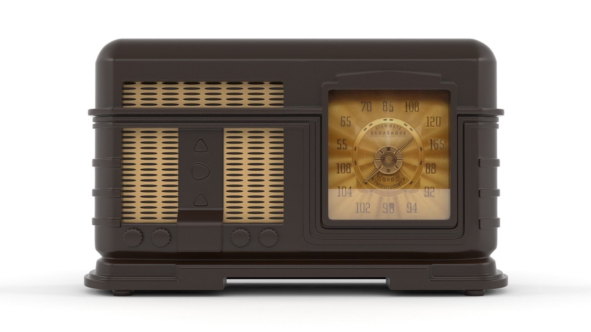 Old Radio 3D model_1