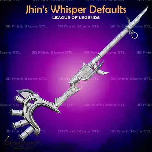 High Noon Whisper Defaults Cosplay League of Legends - STL File 3D print model