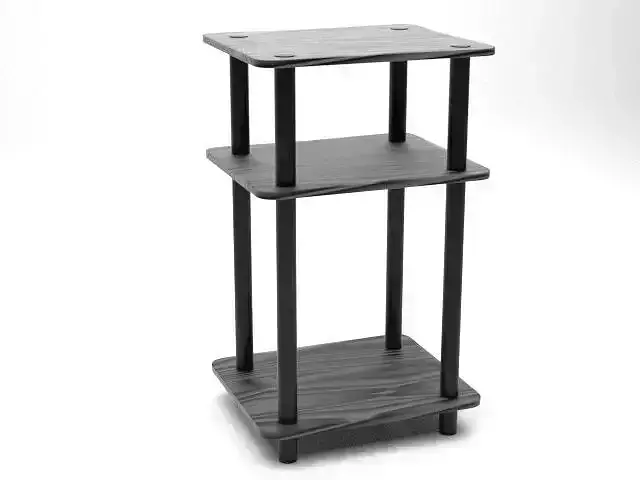 supply stand with two shelves