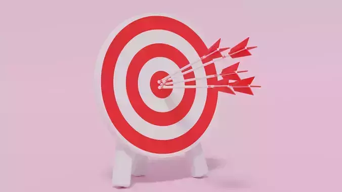 Archery Target and Arrows