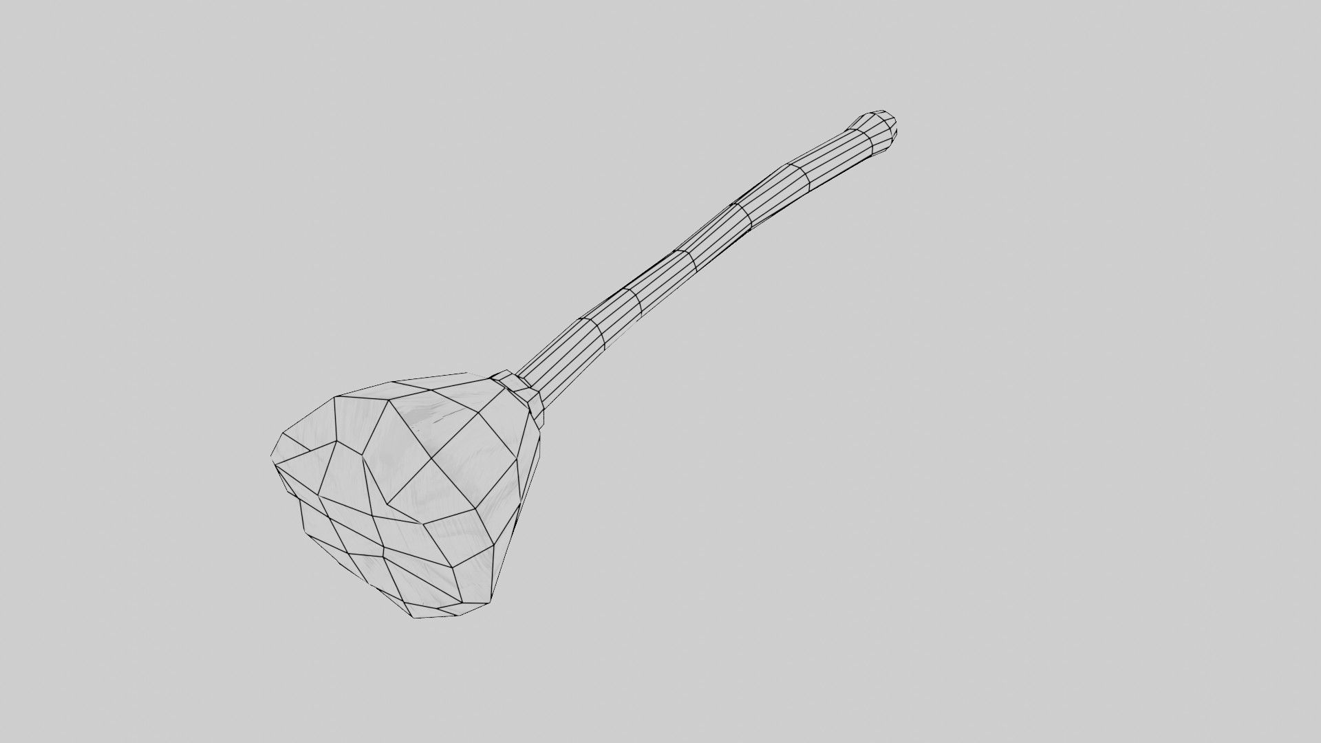 Witches broom Low-poly 3D model_7