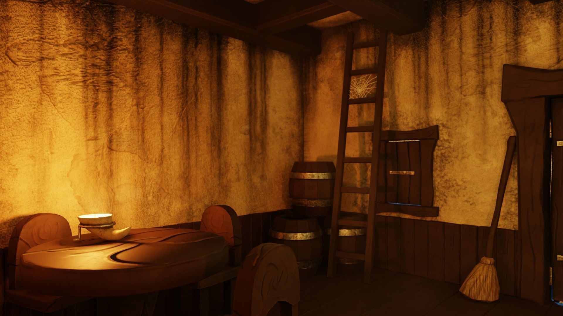 Witches broom Low-poly 3D model_2