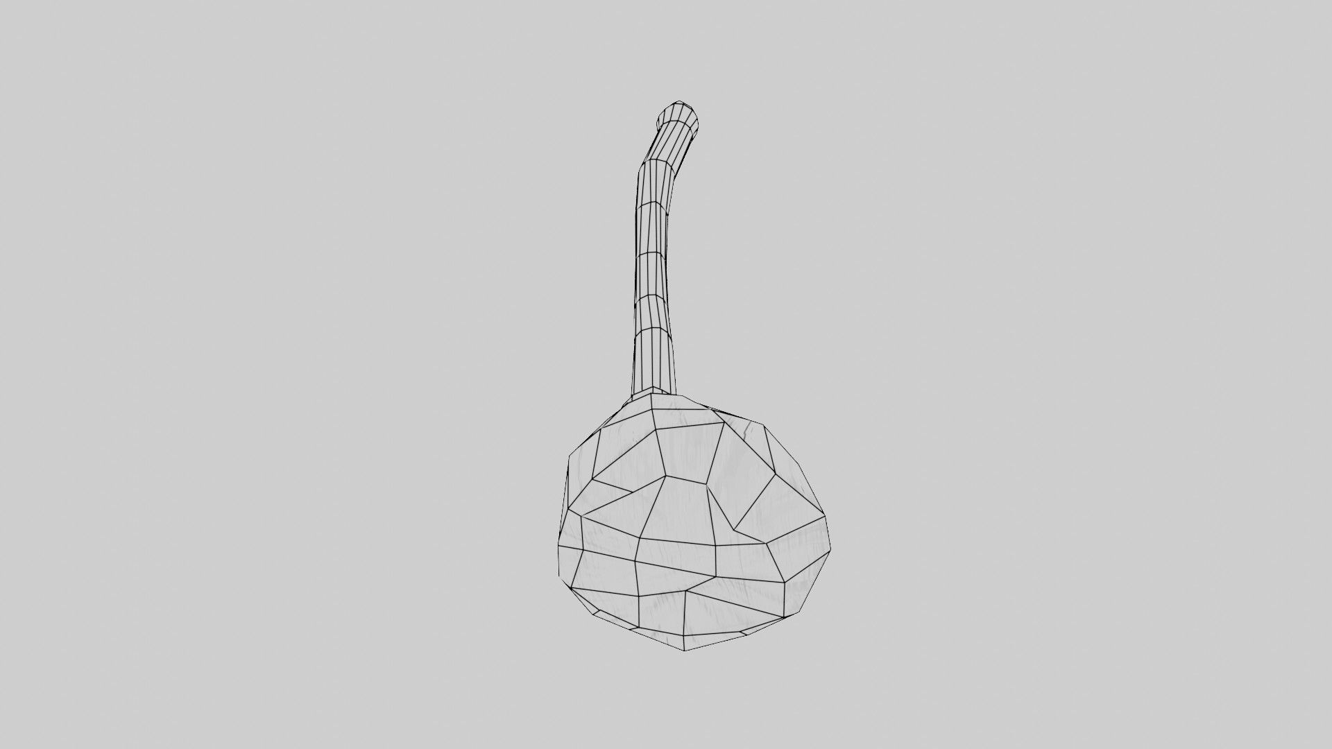 Witches broom Low-poly 3D model_9
