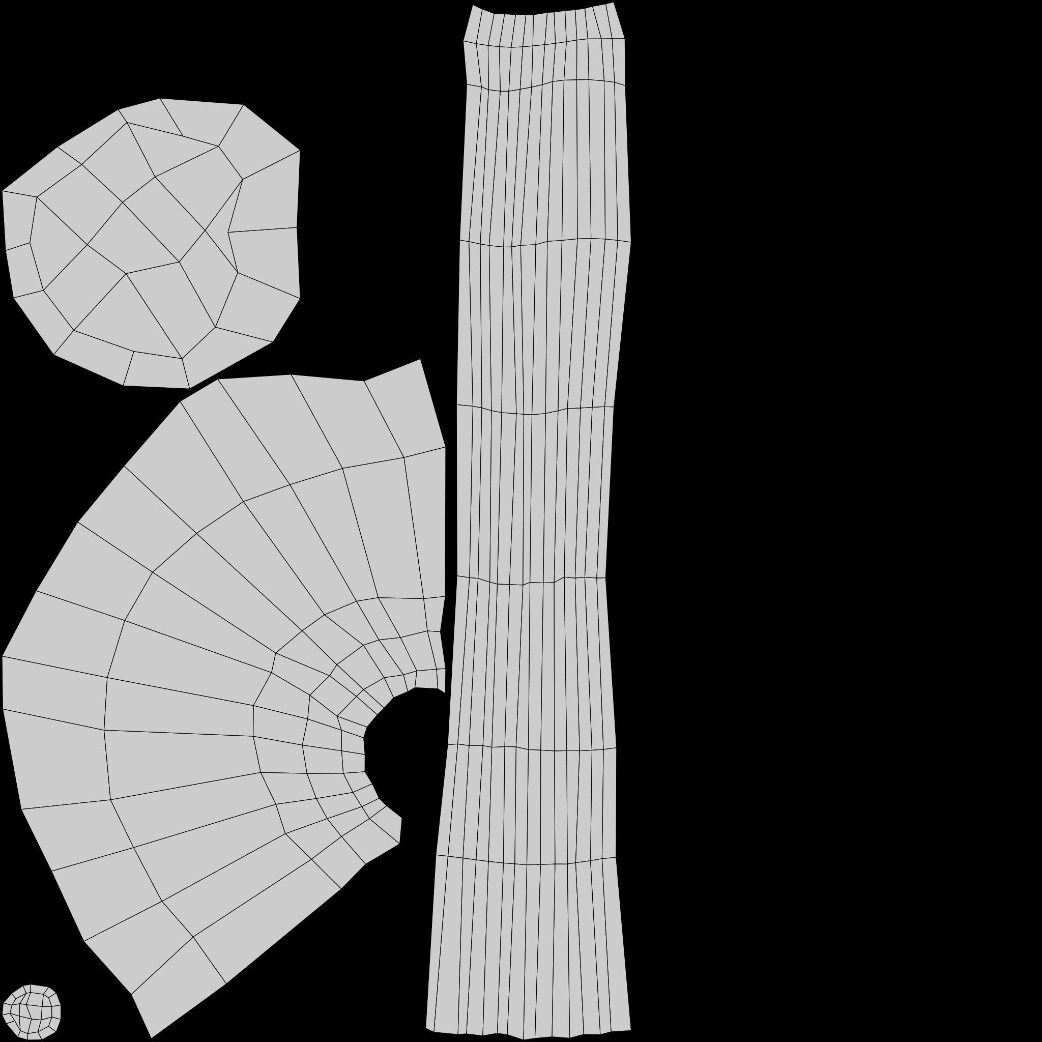 Witches broom Low-poly 3D model_32