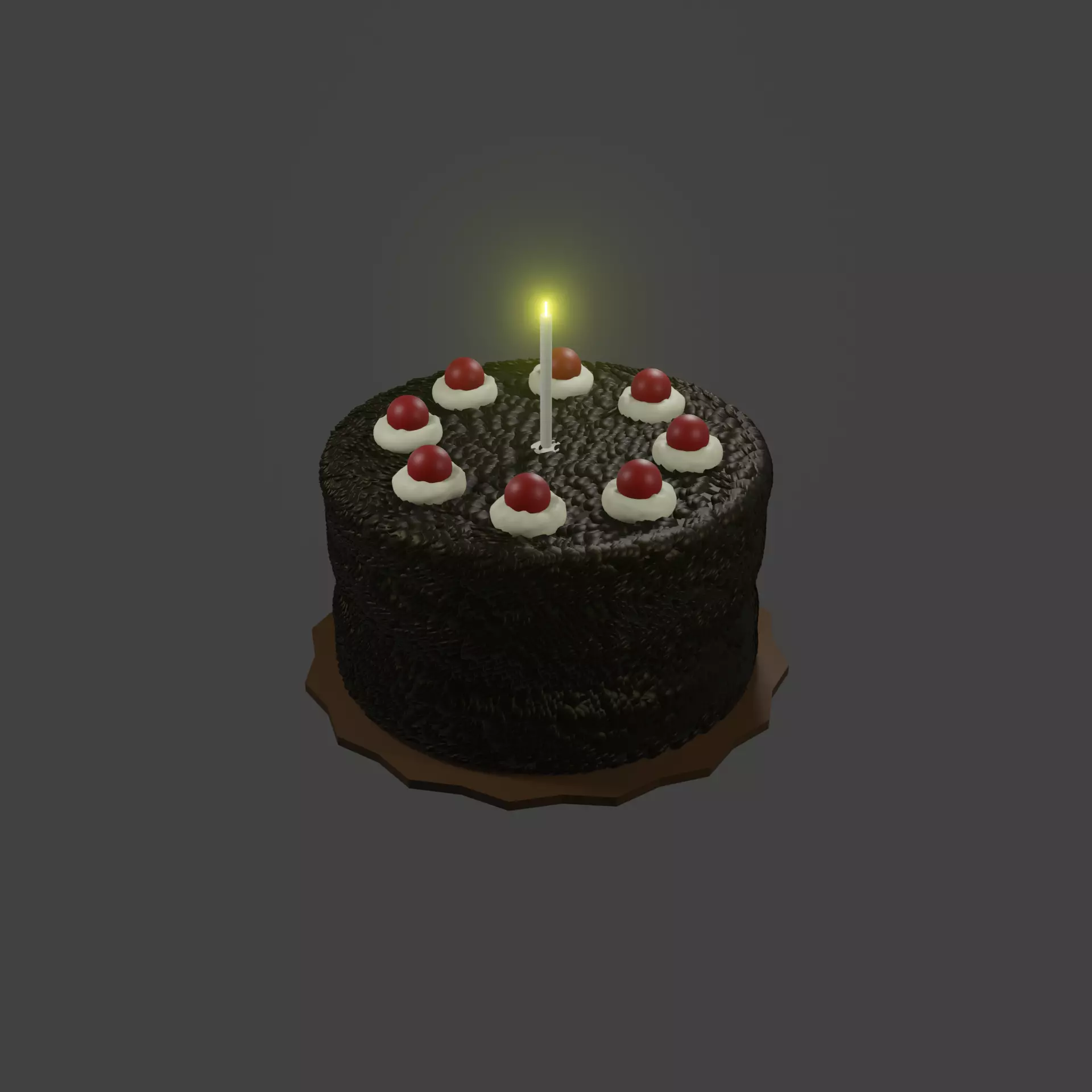 Cake is a lie 3D model_0