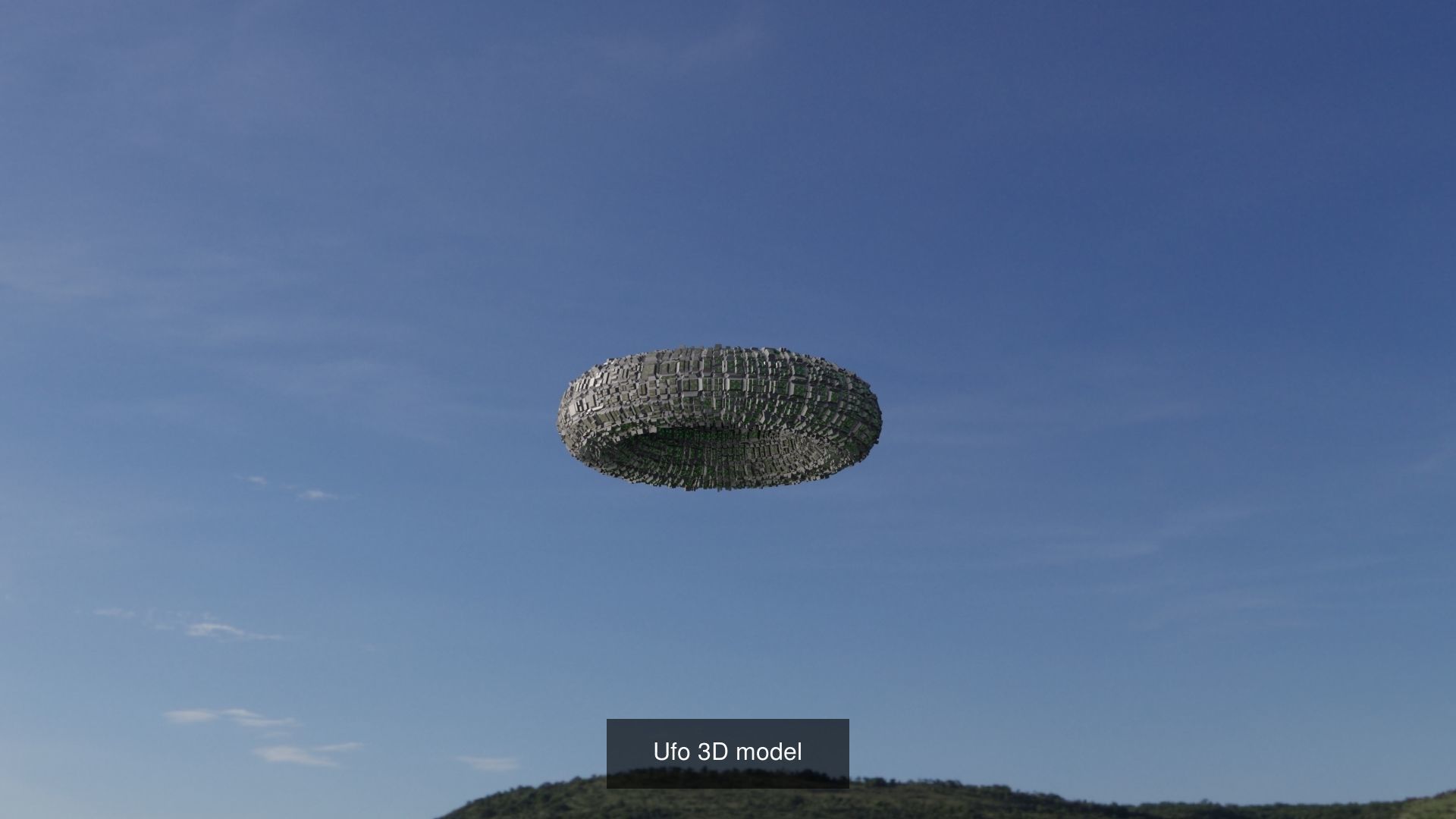 Space rocket in sky 3D Model Collection_9