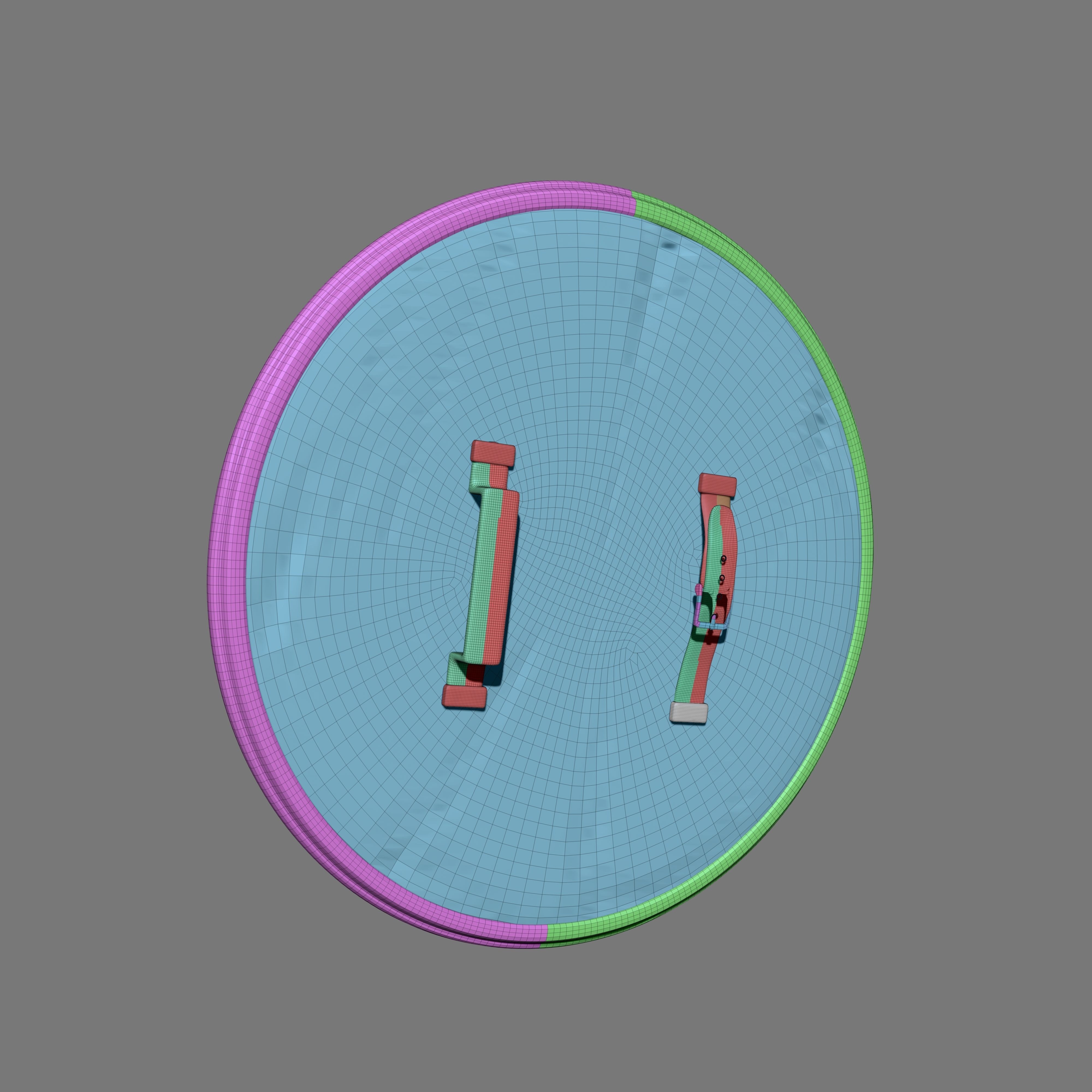 Viking Shield Low Poly Low-poly 3D model_6