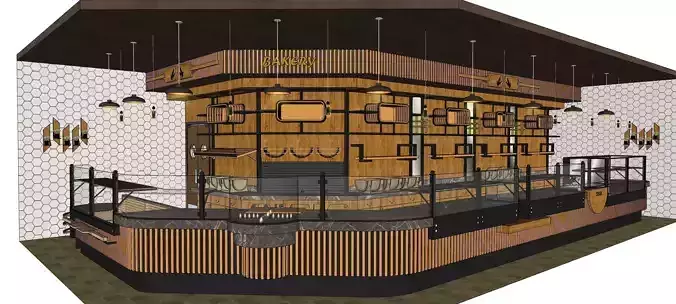 pastry bakery shop counter patisserie