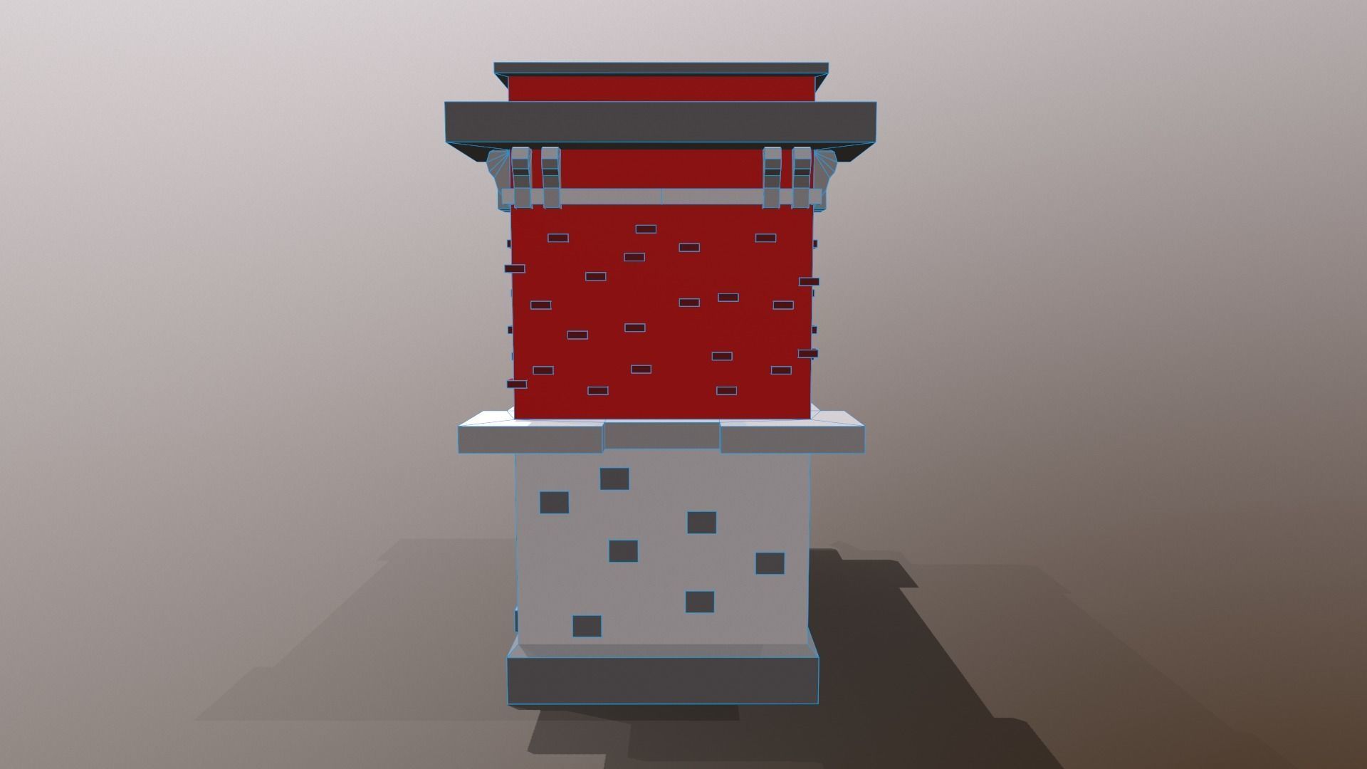 Fire Station Low Poly Low-poly 3D model_12