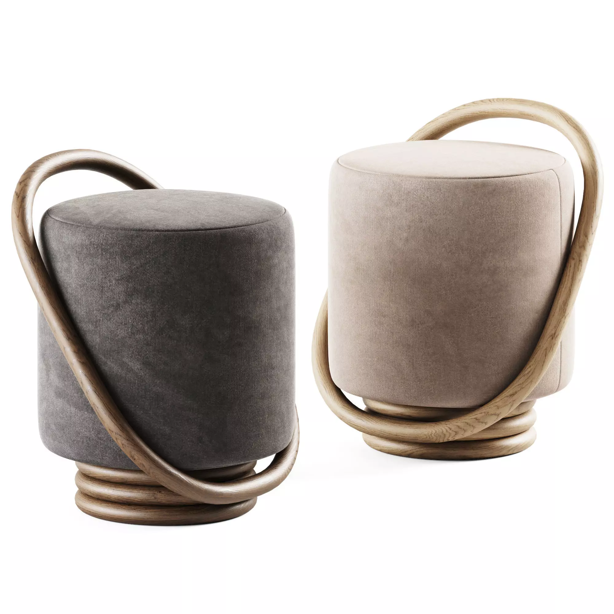 Smile Pouf Porada Milia Shop 3D model