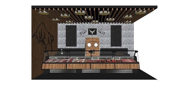 butcher shop 3D model