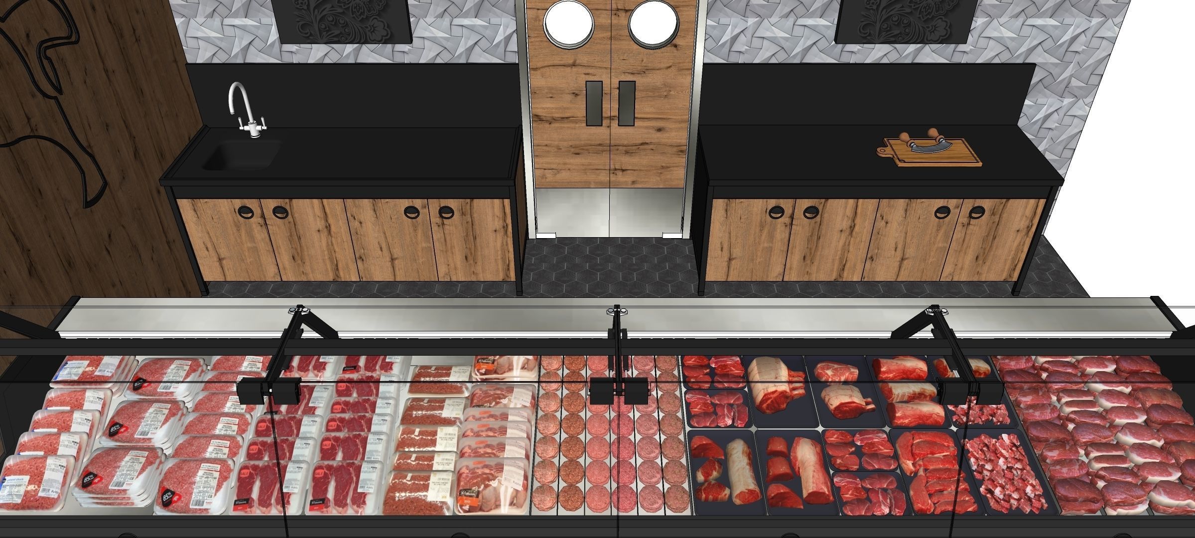 butcher shop 3D model_7