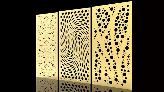 3d model and vector file of cnc partation home