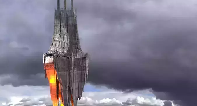 Medieval castle hellscape 2