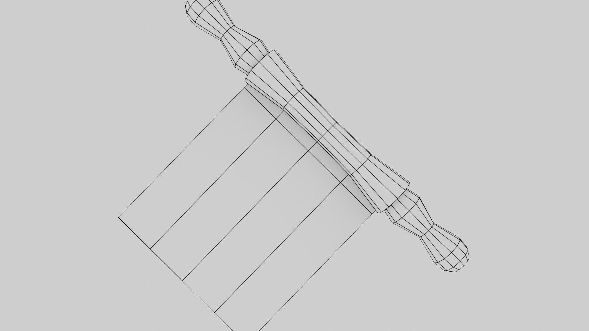 Antient Scroll Low-poly 3D model_31