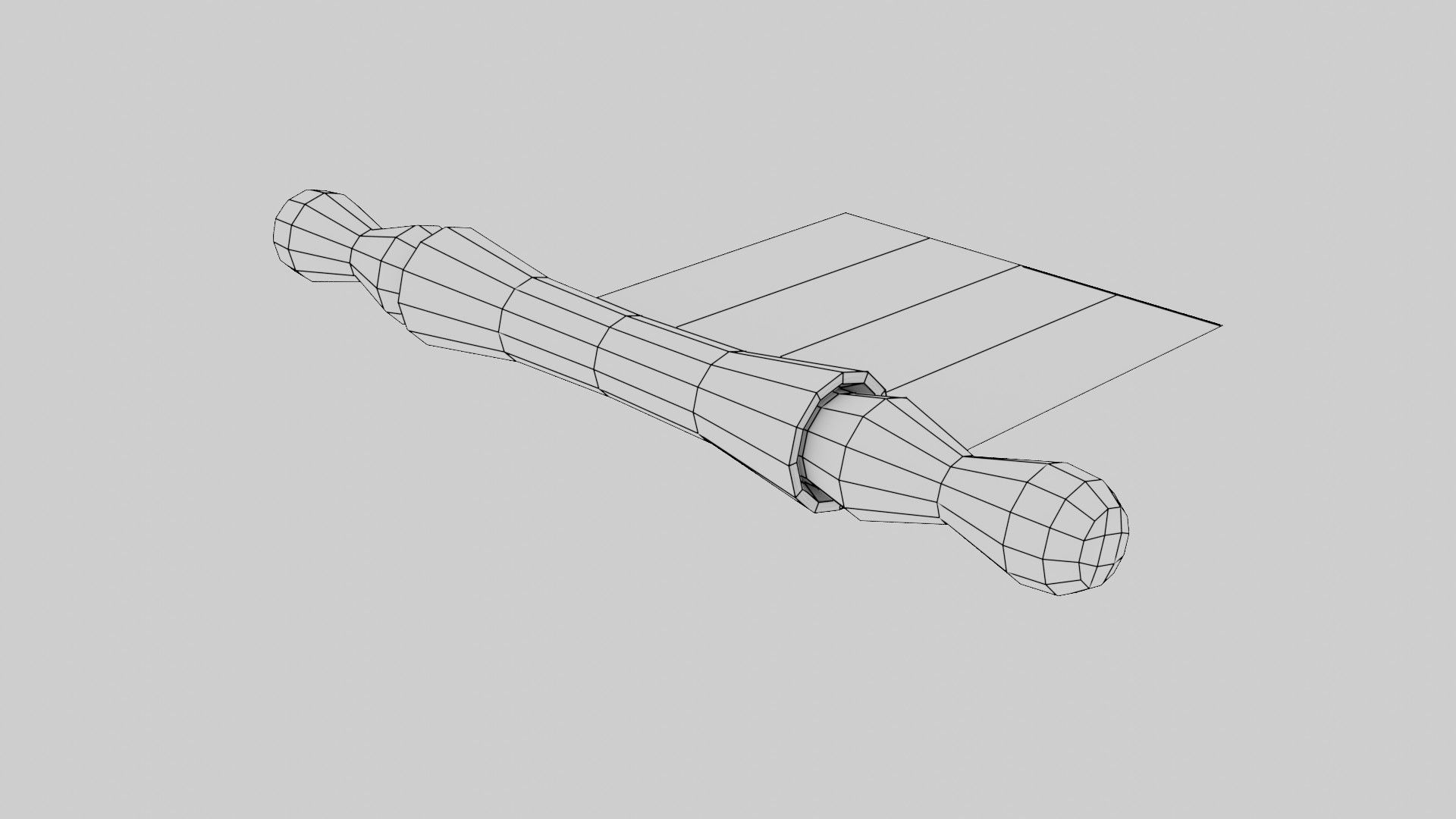 Antient Scroll Low-poly 3D model_15