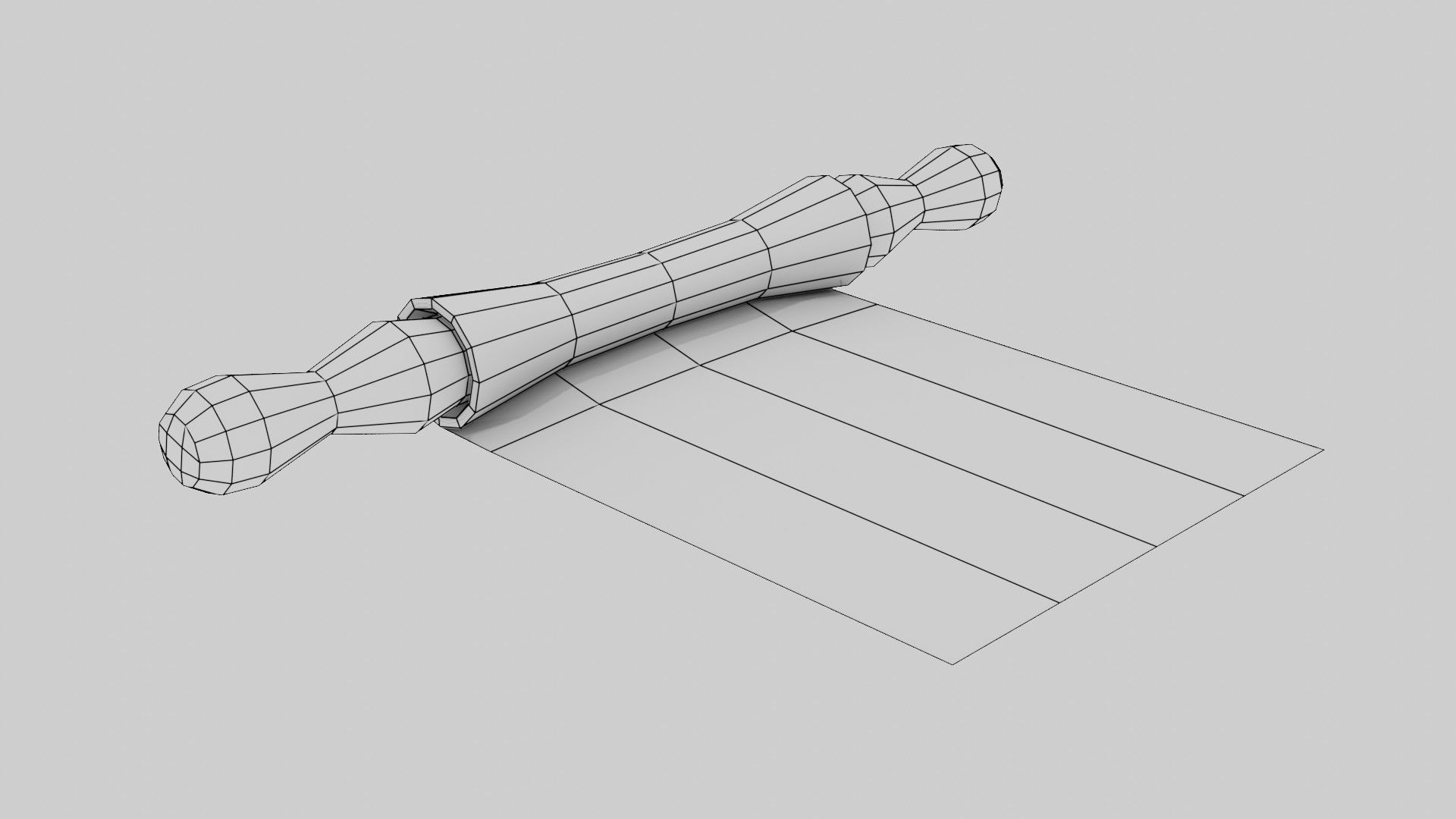 Antient Scroll Low-poly 3D model_9