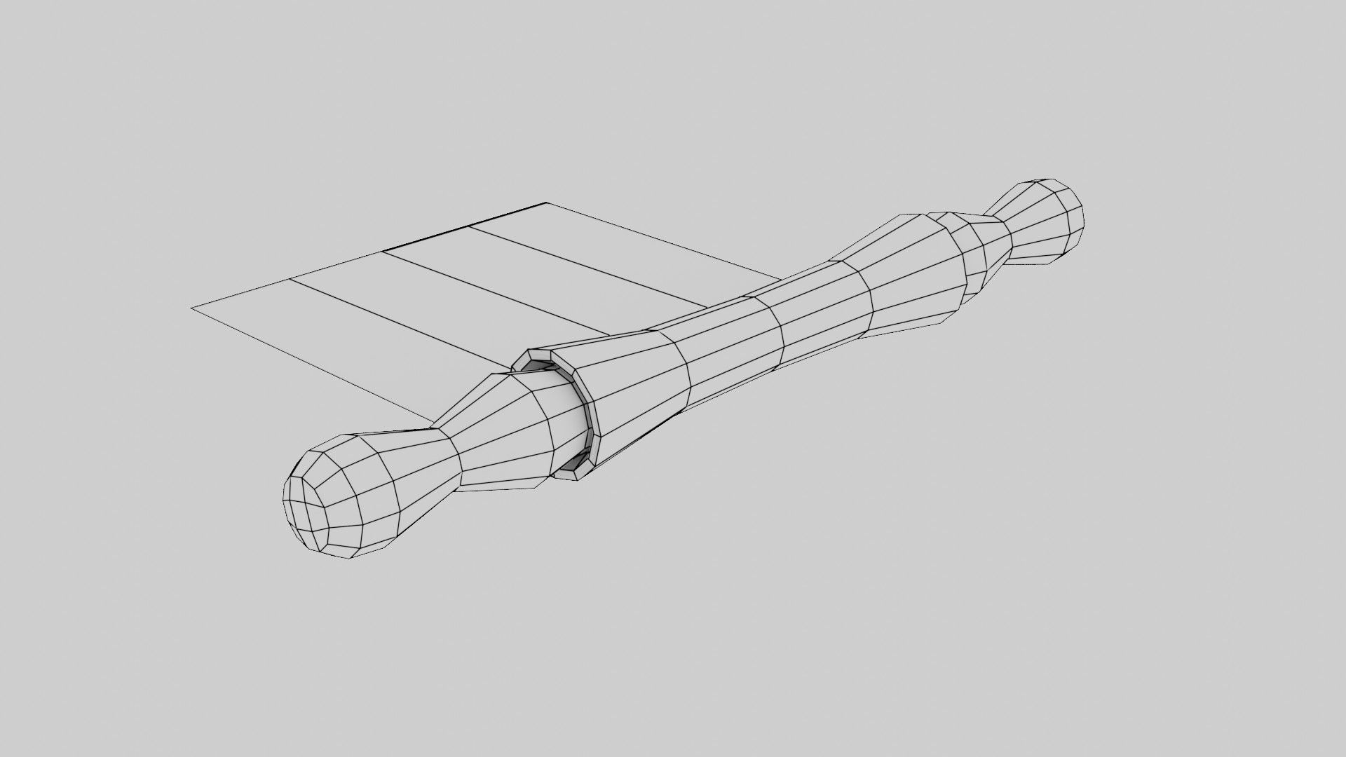 Antient Scroll Low-poly 3D model_21