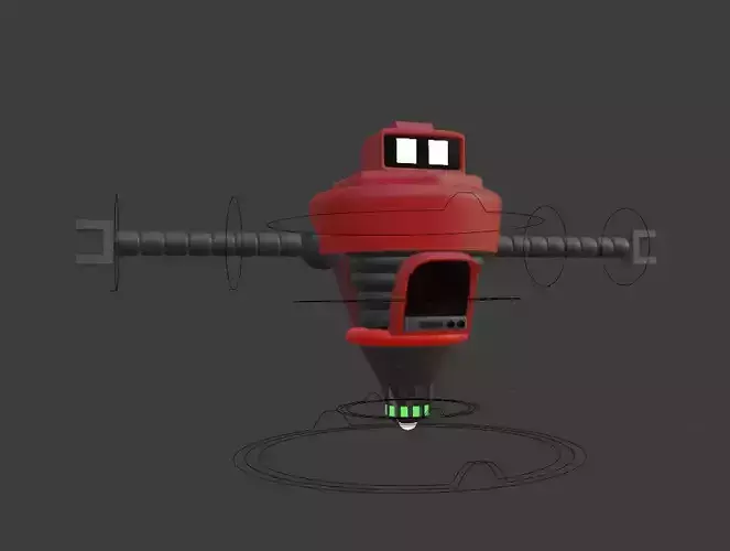 Cartoon robot - Hover bot