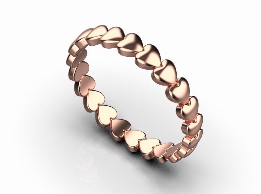 Ring SOKOLOV Heart 3D print model_11