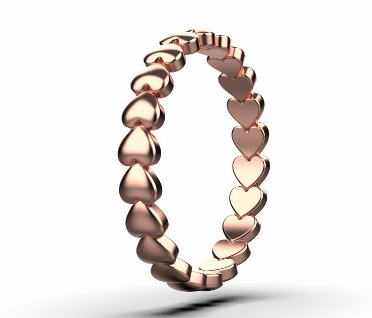 Ring SOKOLOV Heart 3D print model_12