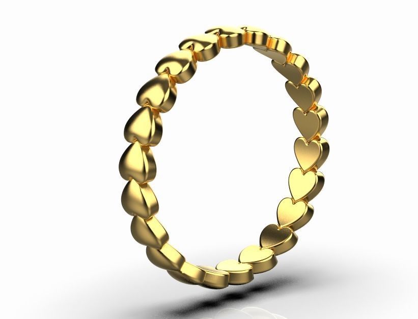 Ring SOKOLOV Heart 3D print model_4