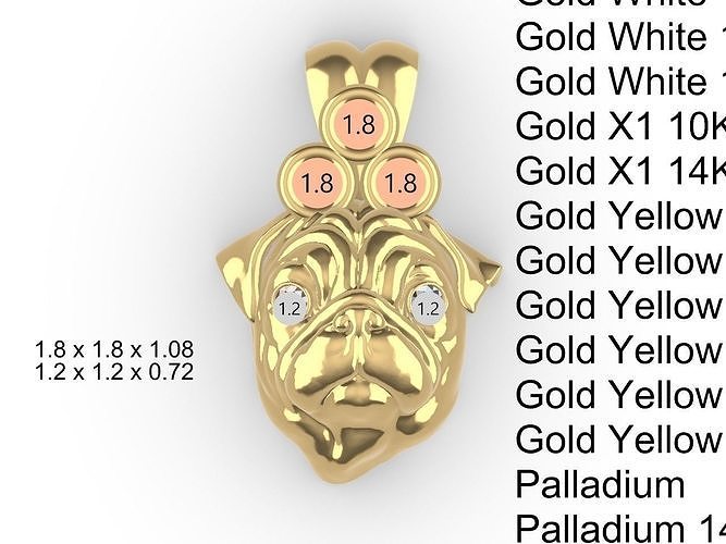 a cute dog pendant stl files verified chain stl freeee  3D print model