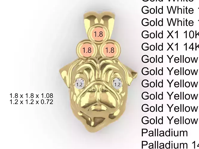 a cute dog pendant stl files verified chain stl freeee  3D print model