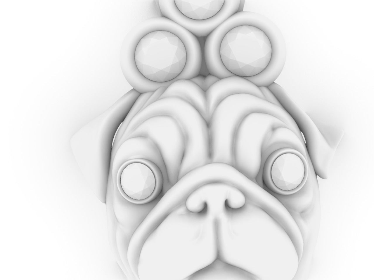 a cute dog pendant stl files verified chain stl freeee  3D print model_9