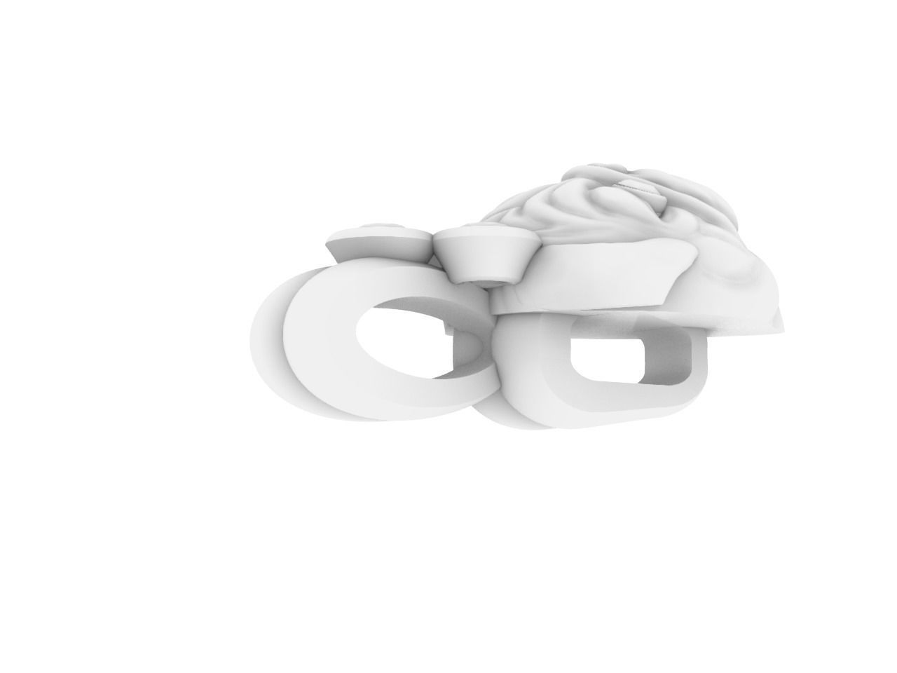 a cute dog pendant stl files verified chain stl freeee  3D print model_8