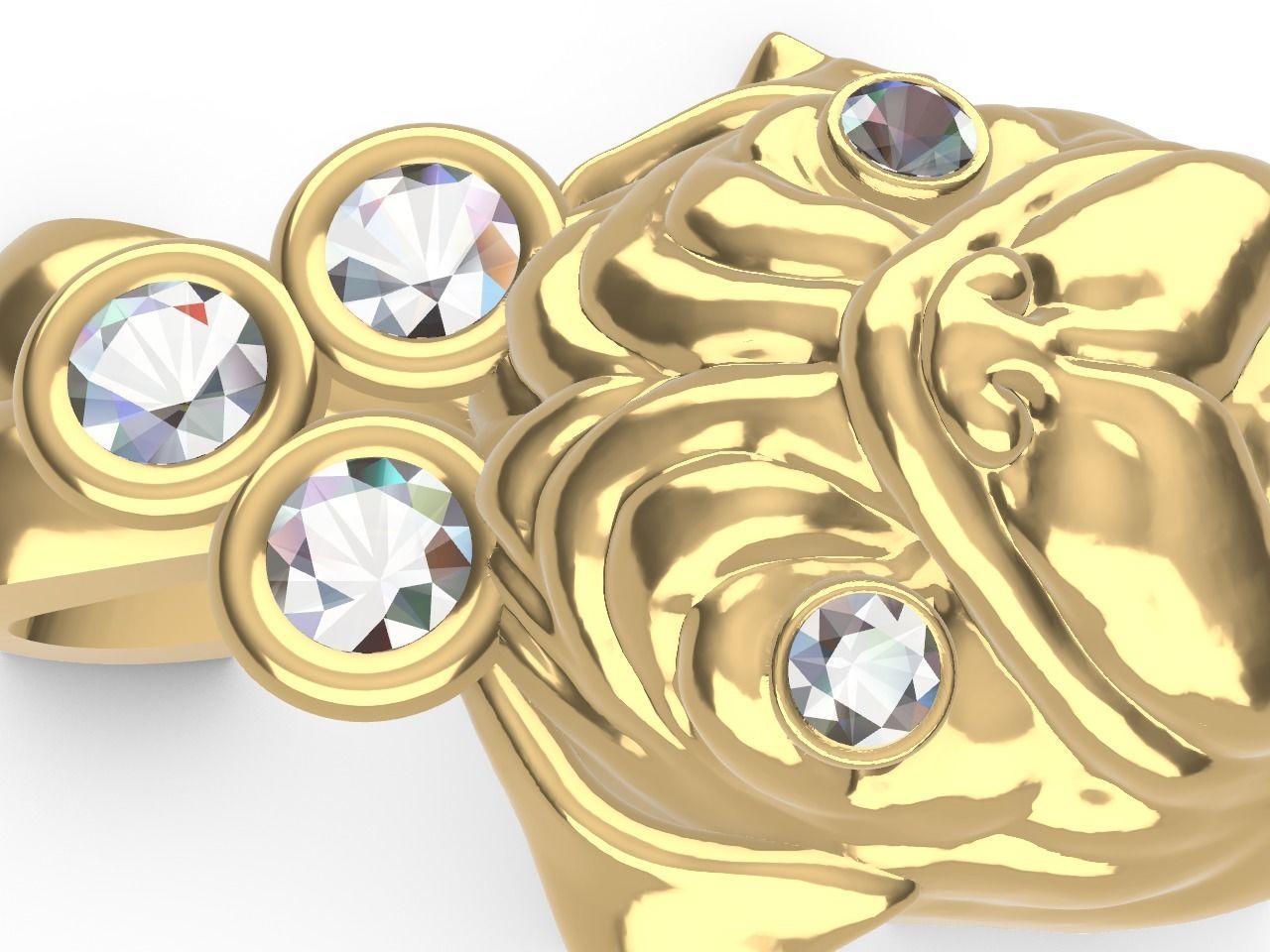 a cute dog pendant stl files verified chain stl freeee  3D print model_5