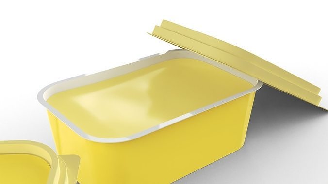 Butter Tub 3D model 6