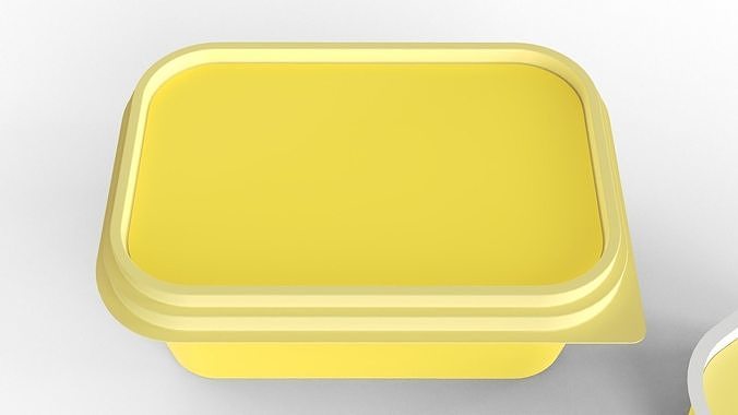 Butter Tub 3D model 5