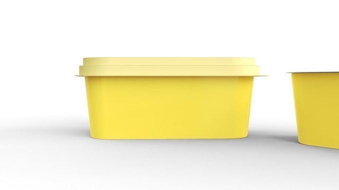 Butter Tub 3D model 4