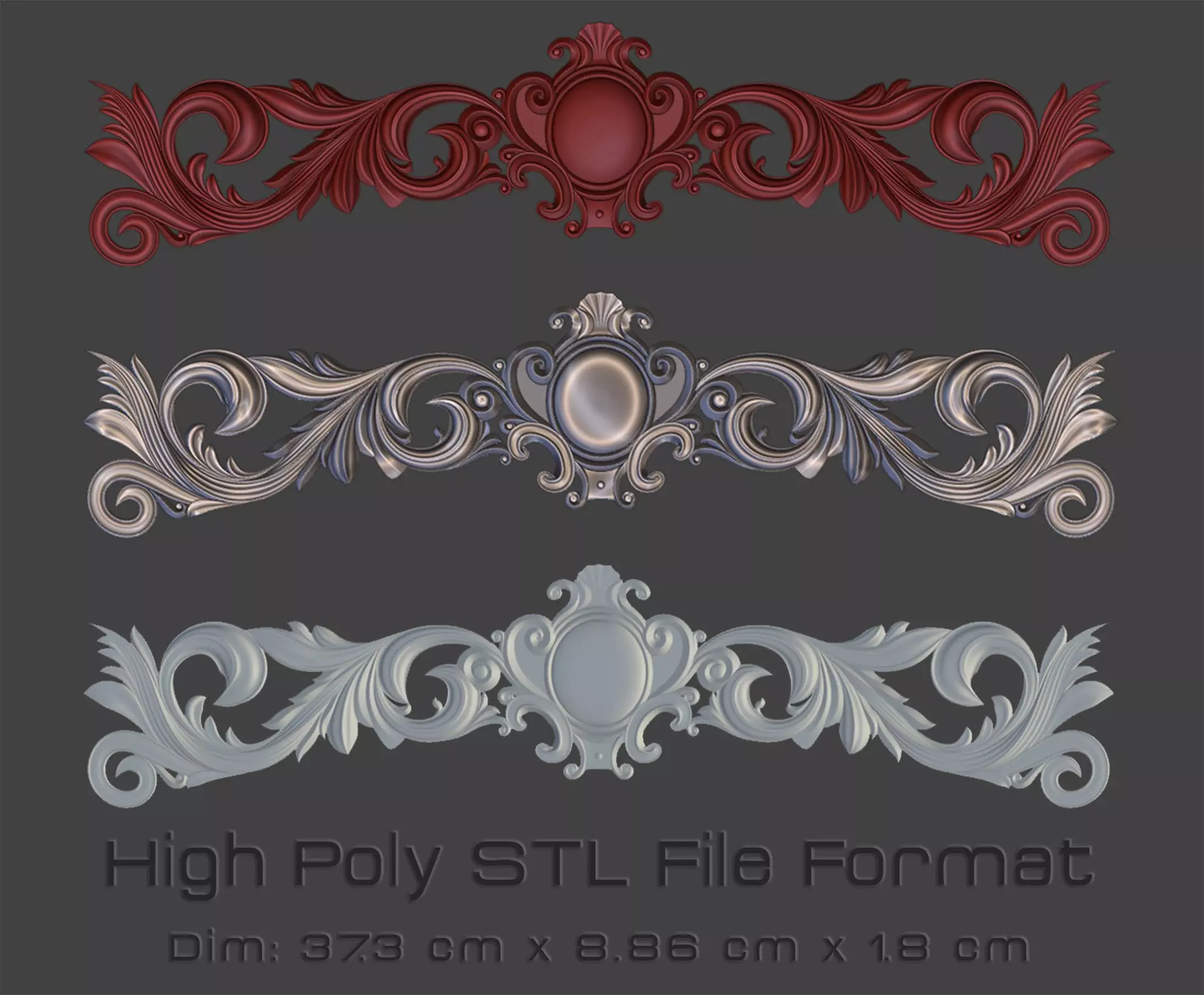 Door Head Ornament 3D print model_0